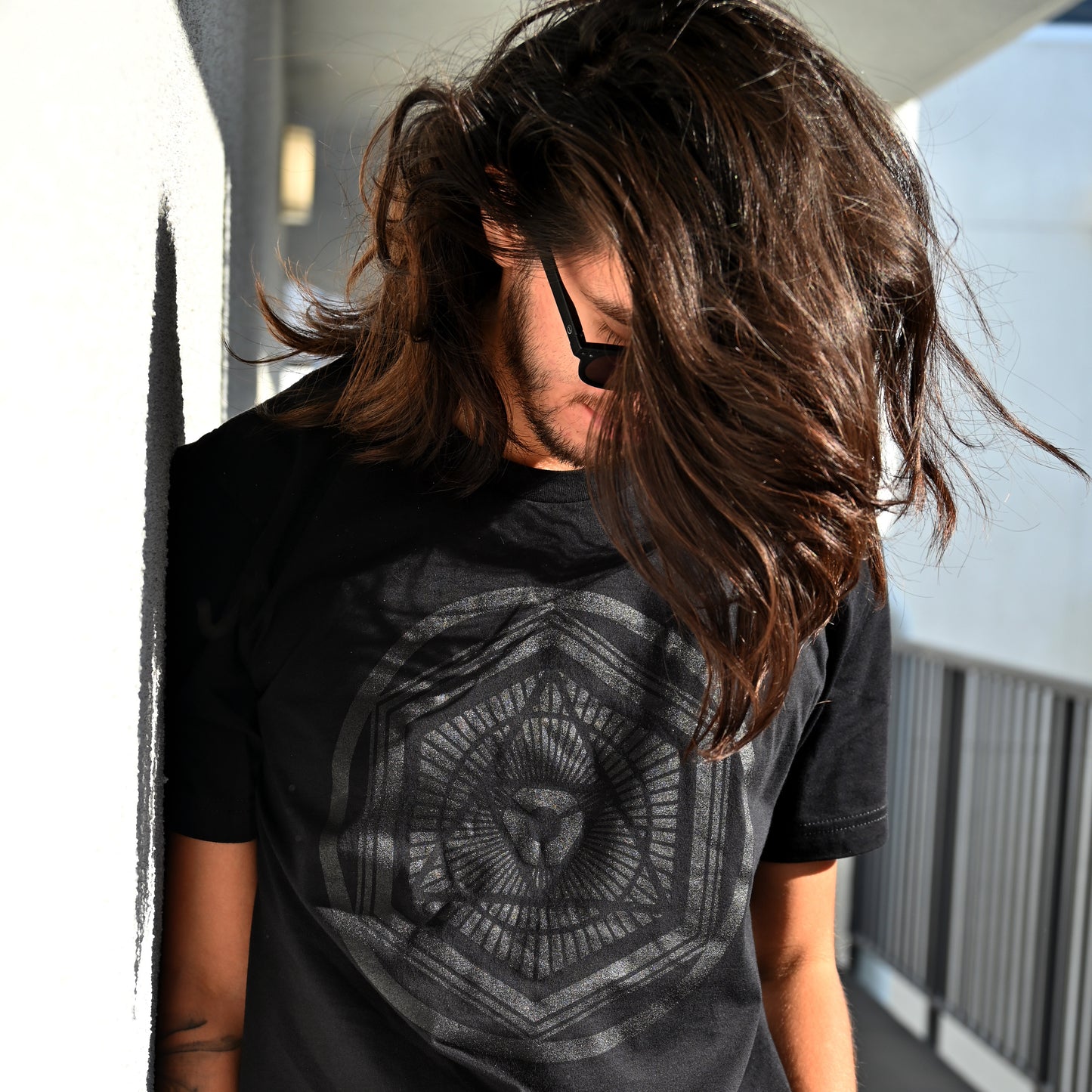 BLACK ON BLACK ICON TEE