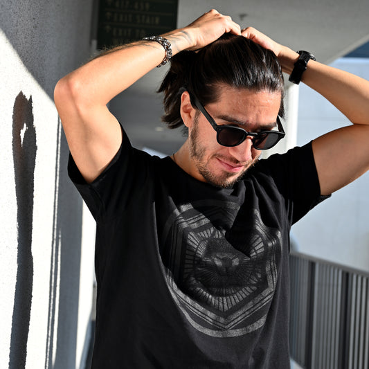 BLACK ON BLACK ICON TEE